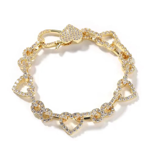 Infinity Heart Loop Bracelet