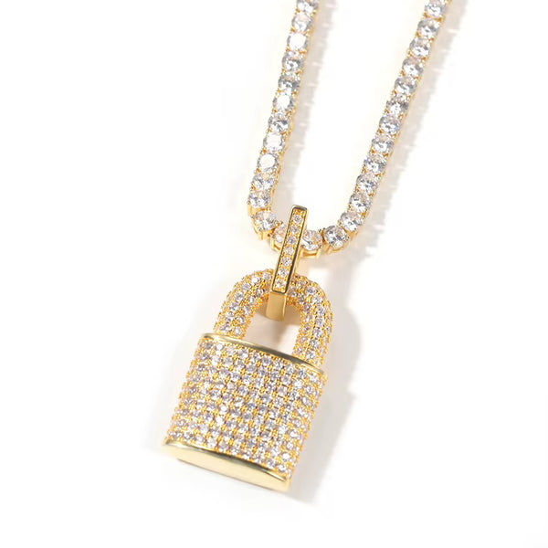 The "B" Lock Necklace