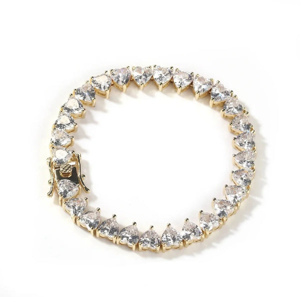 LUXE HEART TENNIS BRACELET