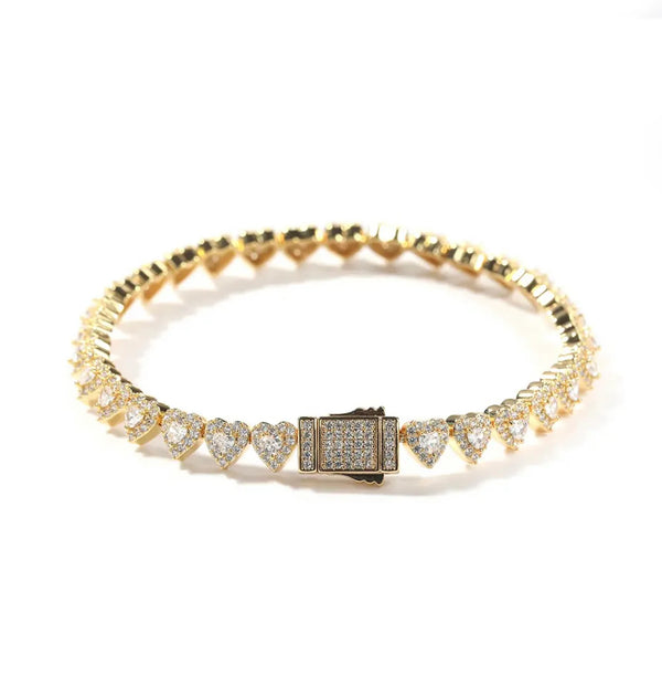 AURORA HEART TENNIS BRACELET