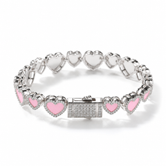 PINK AMOUR HEART BRACELET